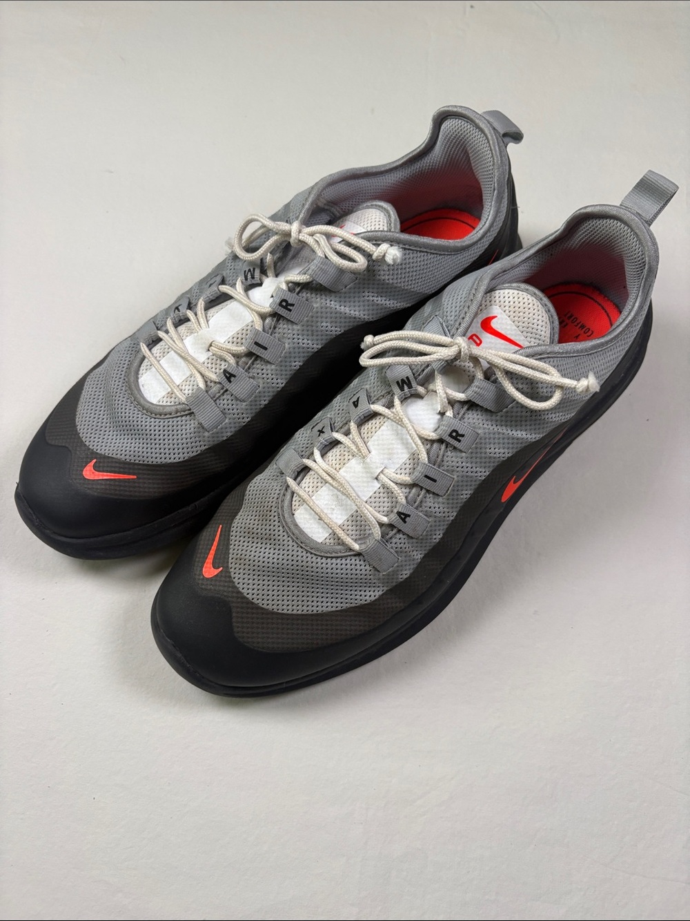 Nike Men’s Gray, Black and Red Low-Top Air Max Sneakers
